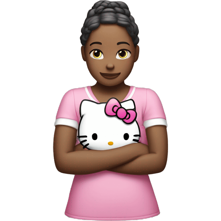 Hello Kitty crossing her arms emoji