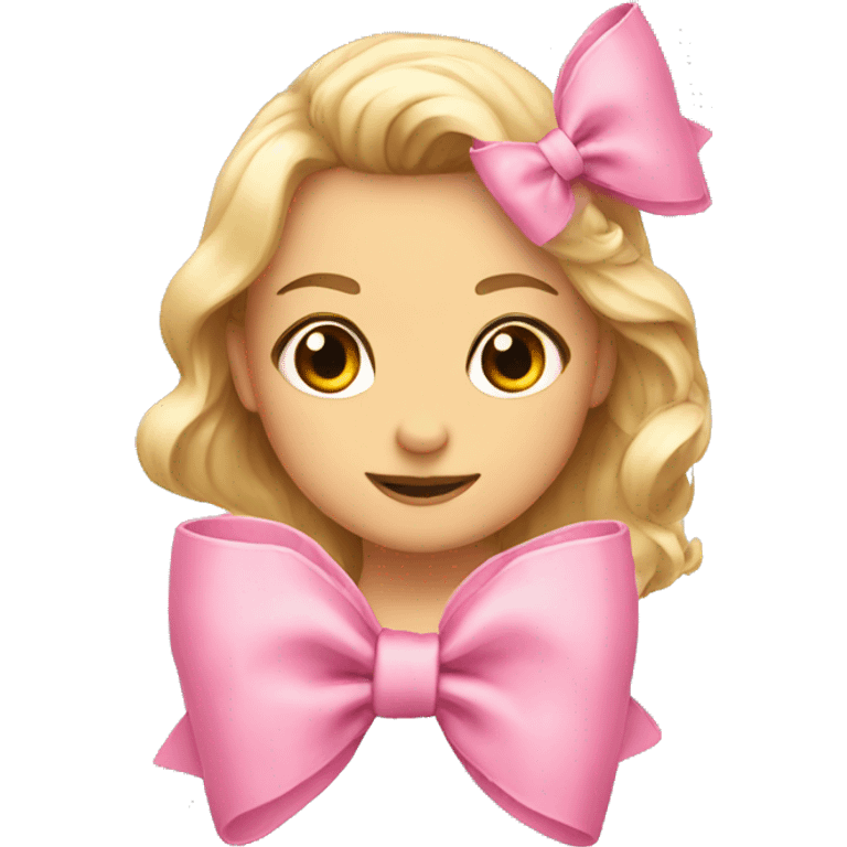 cute pink bows emoji