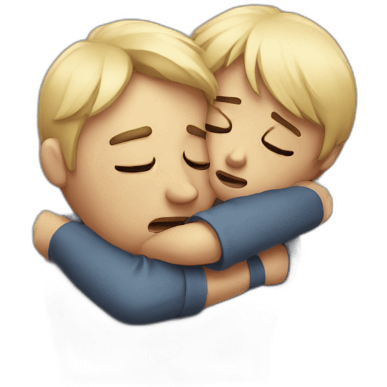 Sad hugging person emoji