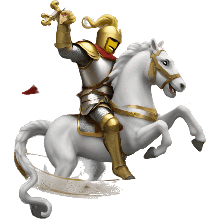 Saint George and The dragone emoji