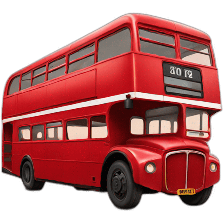 Red Double decker bus emoji