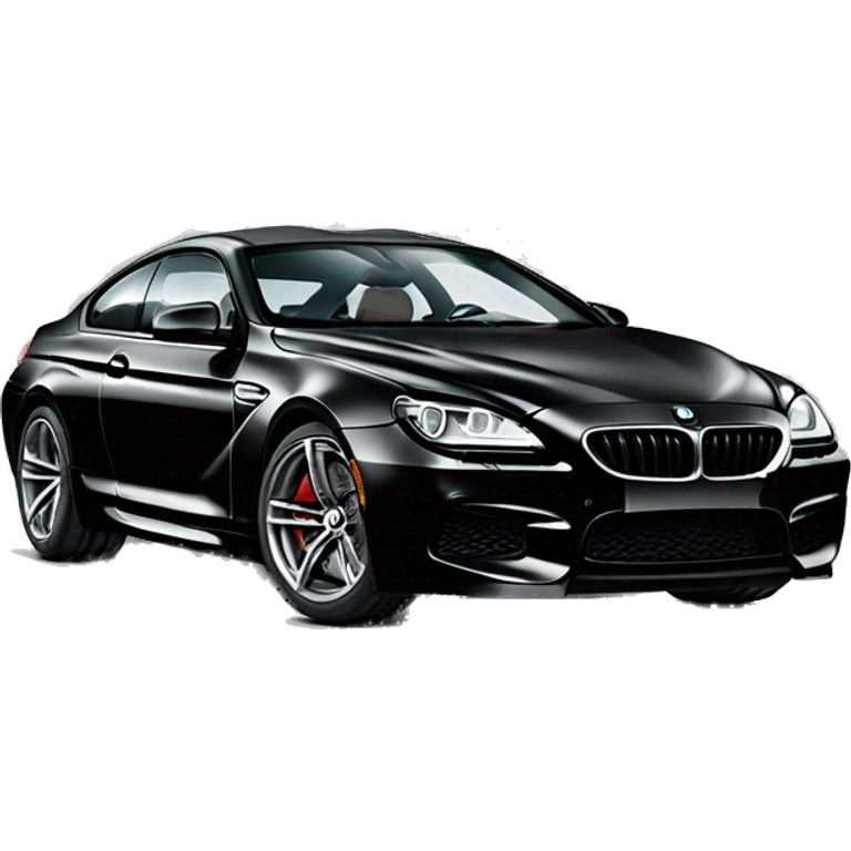 Black bmw m6 emoji