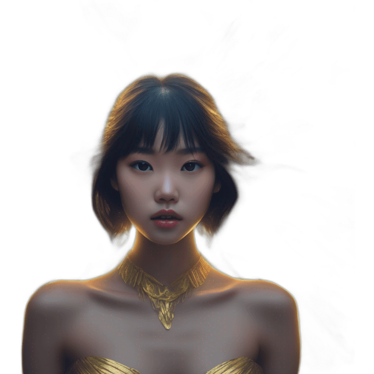 Thai girl-,-david-bellemere,-bare-belly, -wings,-choker,-bathed-in-shadows,-fov-90-degrees,-short-lighting,-I-usm,-cold-colors,-gilded-technique,-extremely-hyper-aesthetic, -absurdres emoji