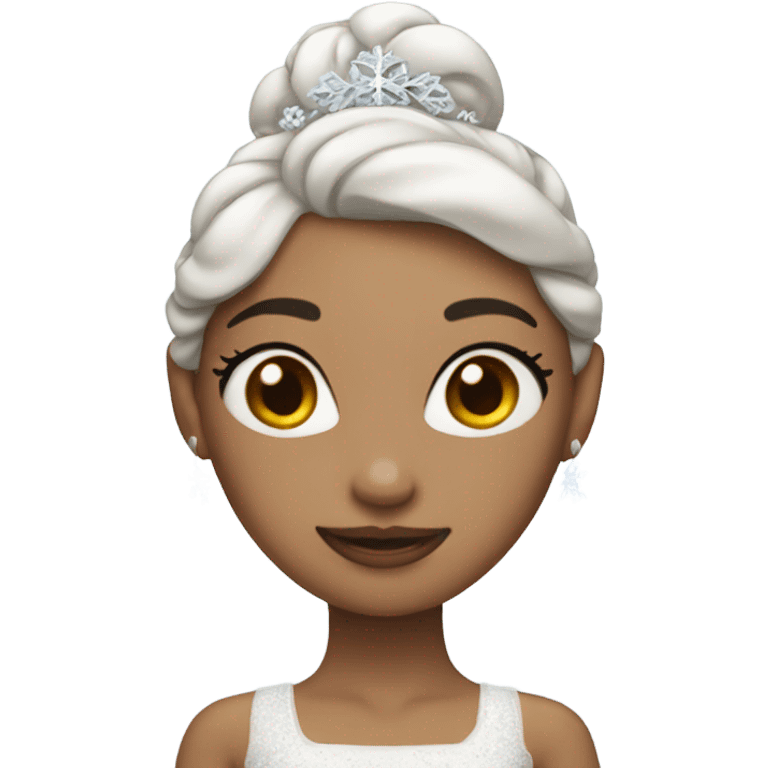 Ballerina snow princess  emoji