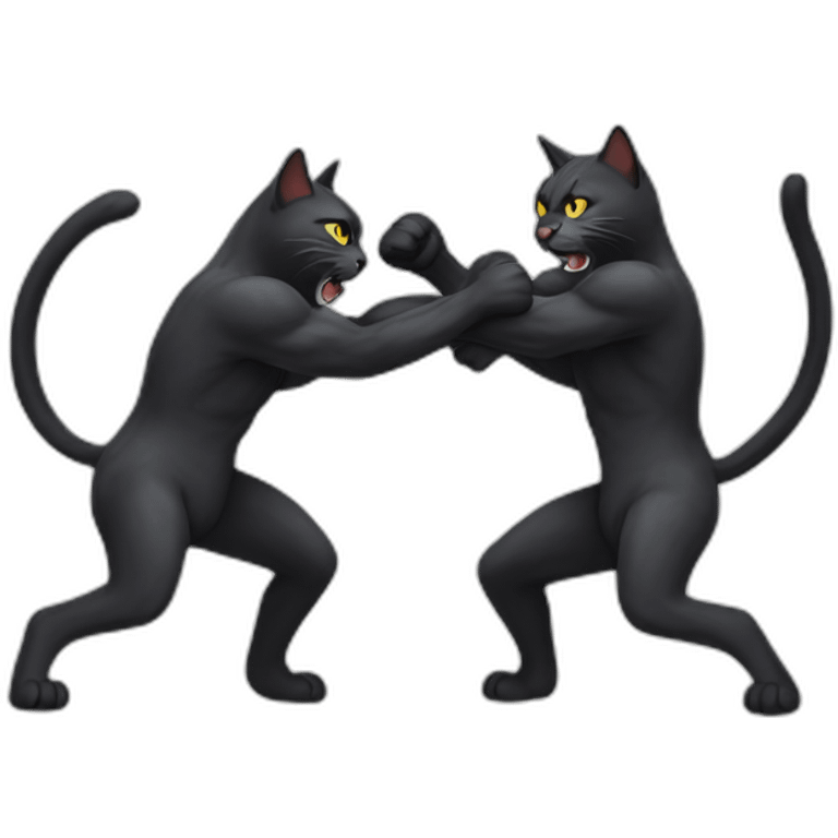 fighting cats emoji