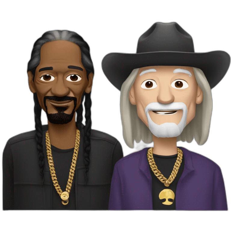 Willie Nelson and Snoop Dogg emoji