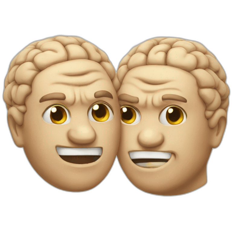 two-brains-fight emoji