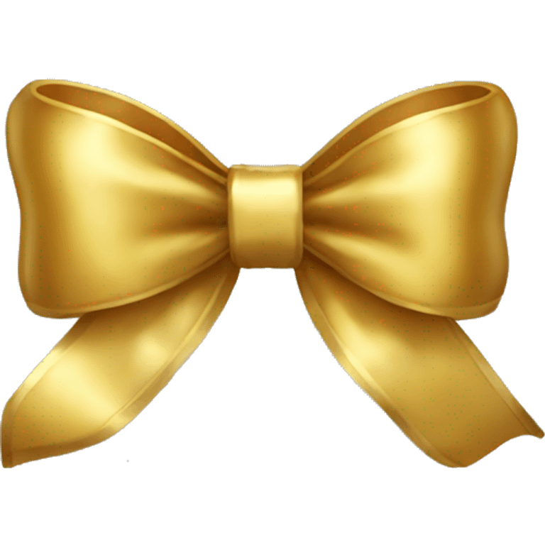 Gold bow emoji