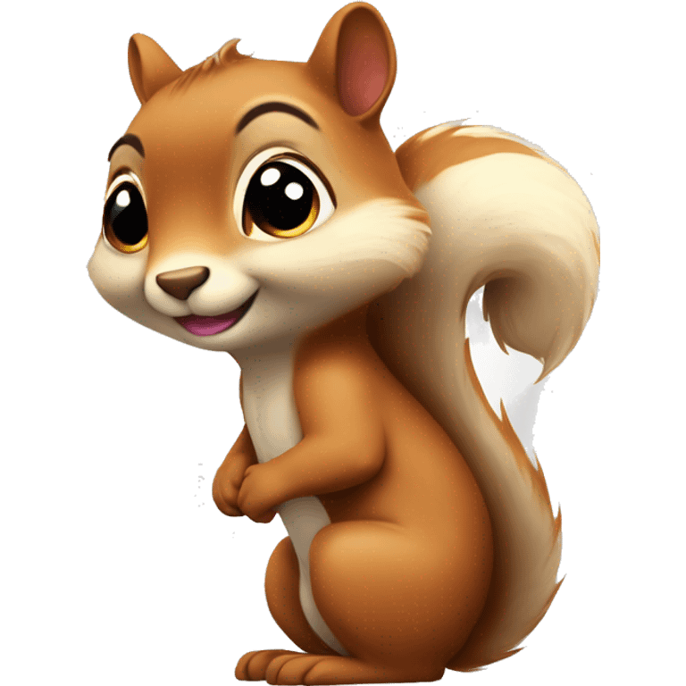 twinkle eyes cute squirrle face emoji