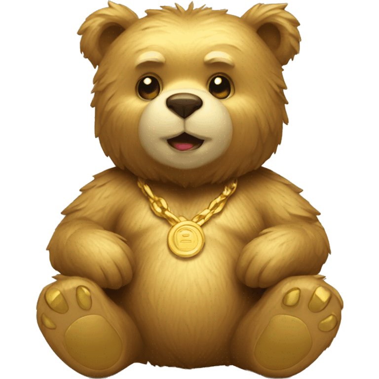 bear with gold emoji