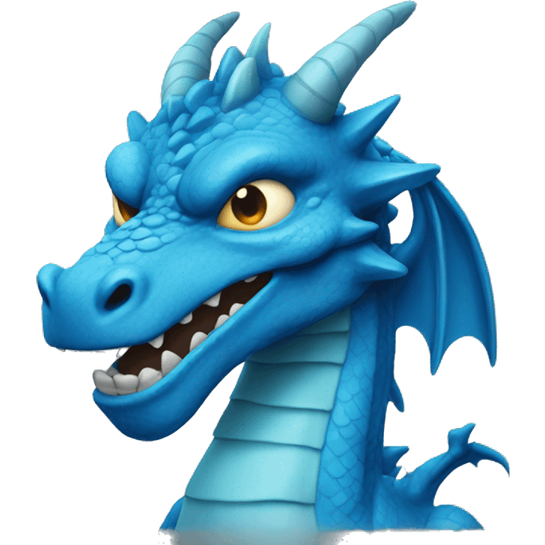 cool blue dragon emoji