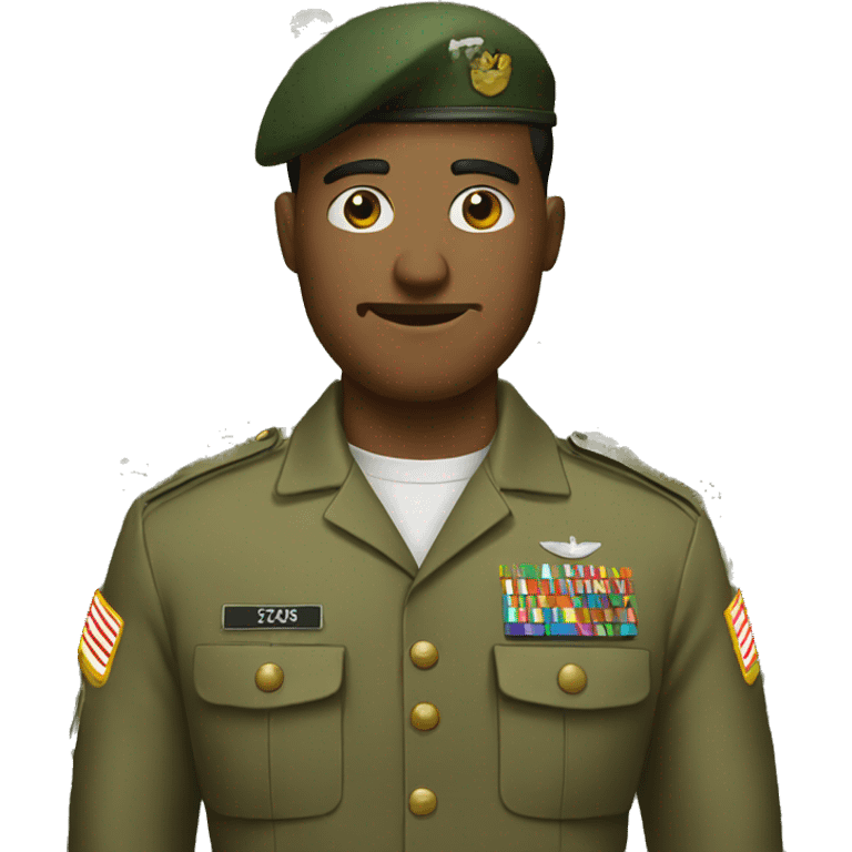 Man in Army emoji