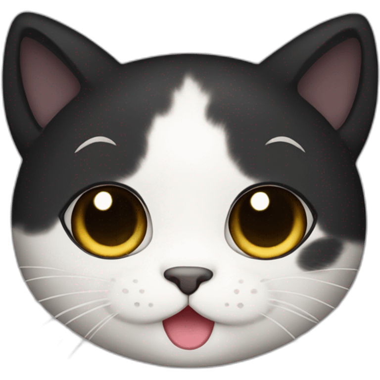 black mochi mochi cat emoji