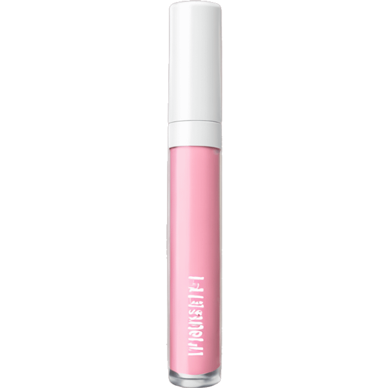 Pastel pink colored lip gloss tube emoji