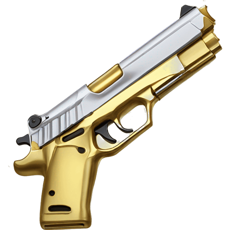 50 caliber gold plated desert deagle pistols emoji