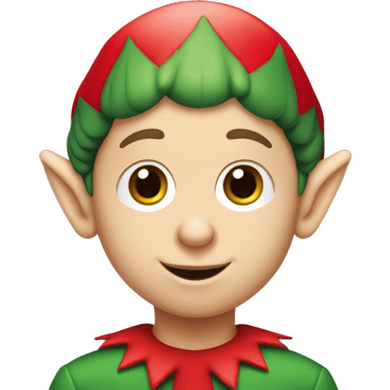 Elf on the shelf with white skin emoji