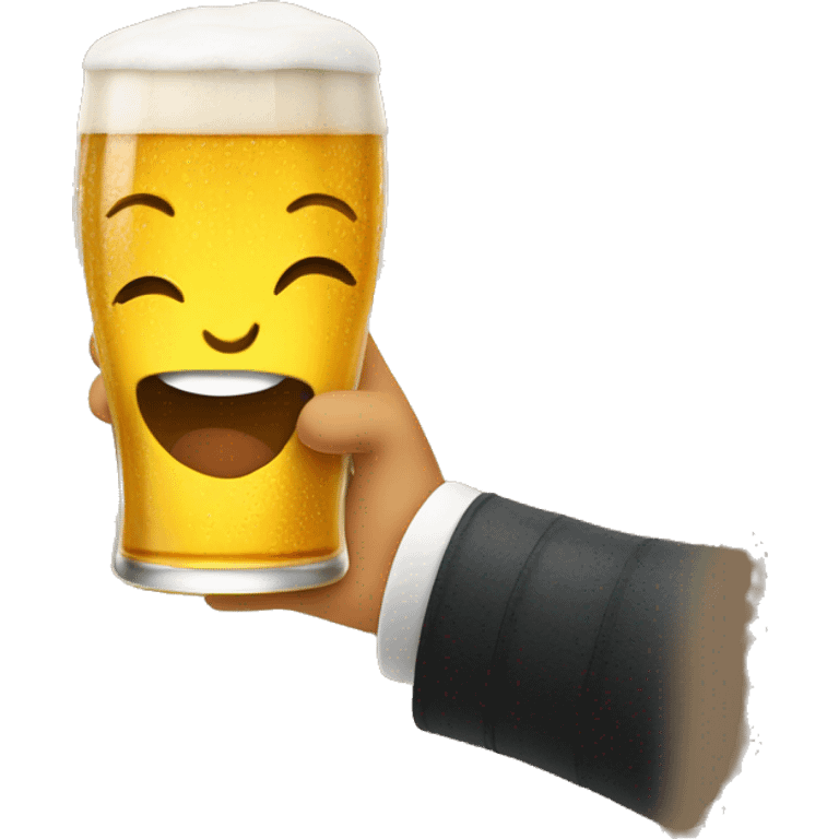 cheers a glass of beer emoji