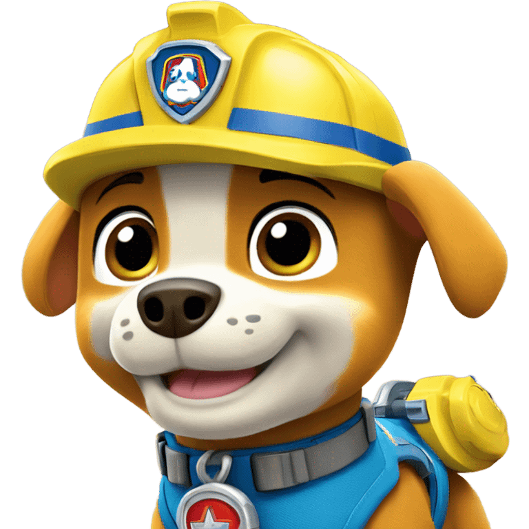 Paw patrol rubble  emoji