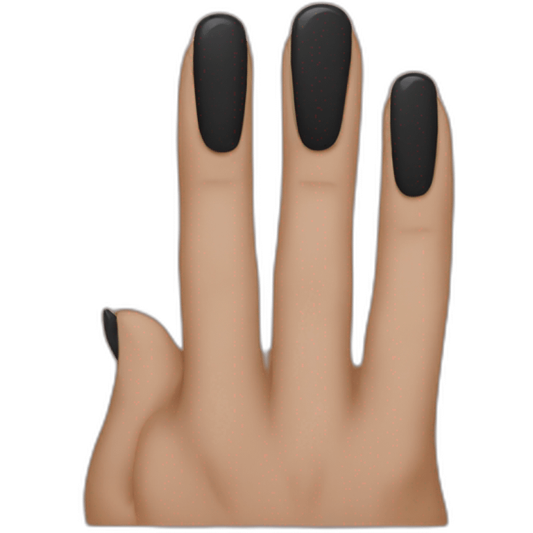 Black nail emoji