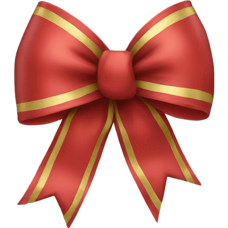 Christmas bow emoji