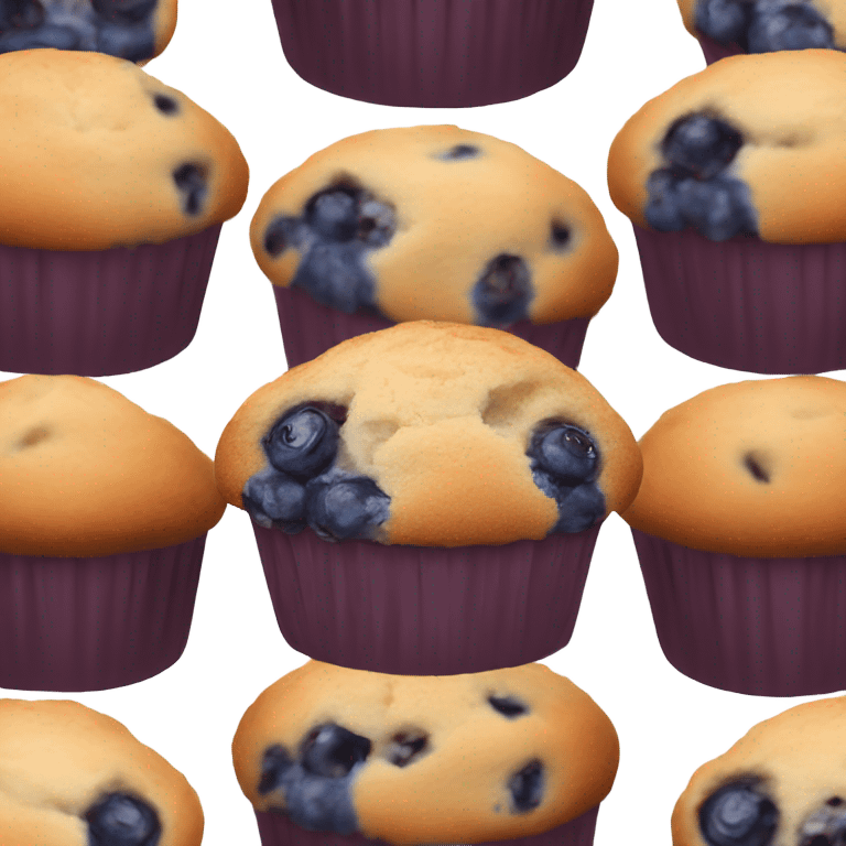 Blueberry muffin emoji