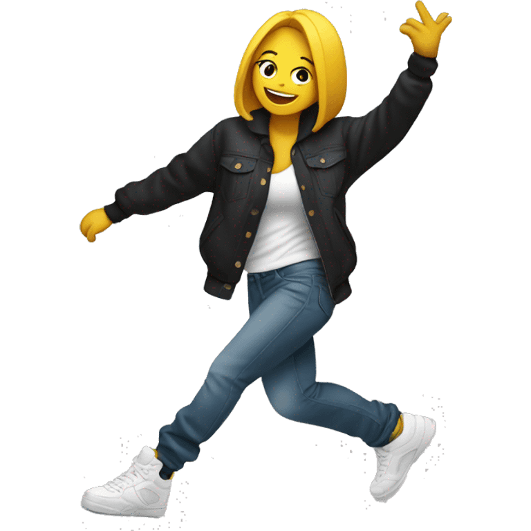 Chica bailando hip-hop  emoji