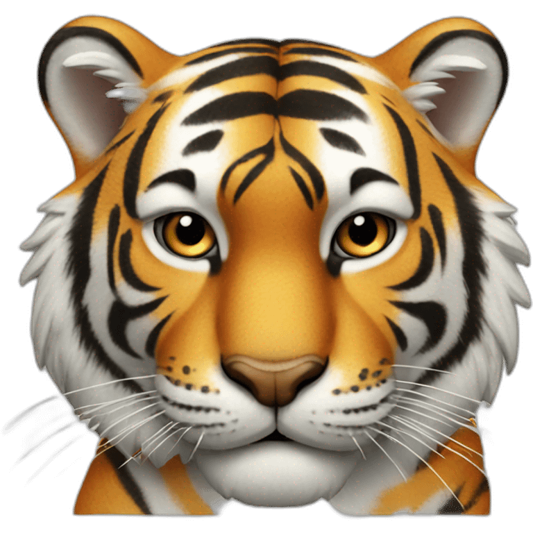 Tiger with thumbs up emoji