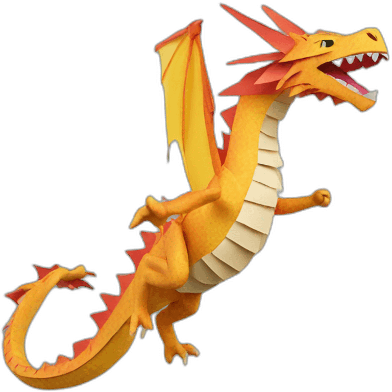 Dragon paper puppet emoji