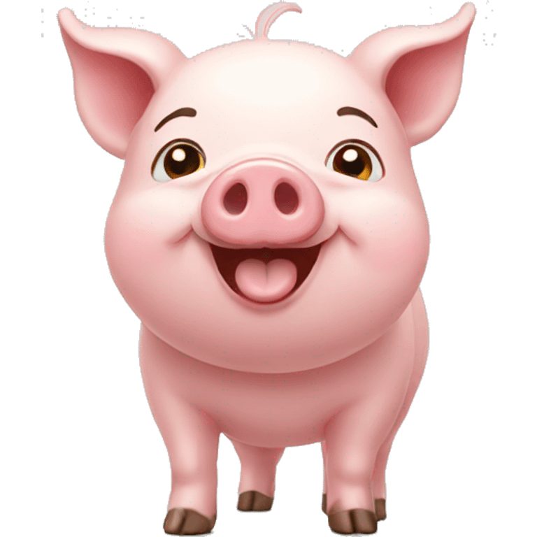 happy pig emoji