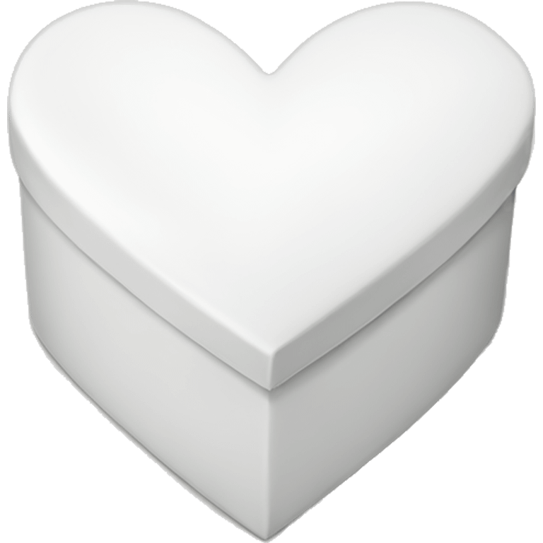 Heart shaped white box emoji