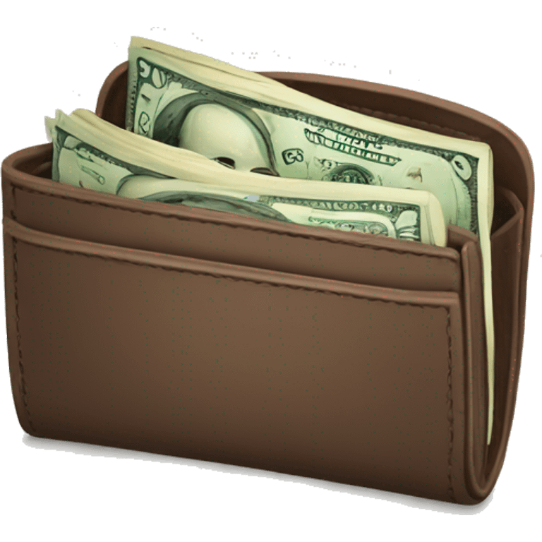 wallet with money emoji