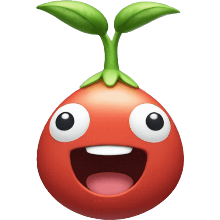 pikmin smiling at screen emoji