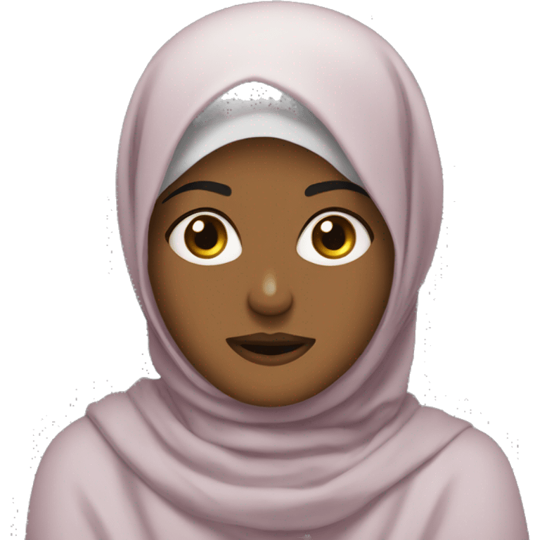 Hangry hijabi emoji