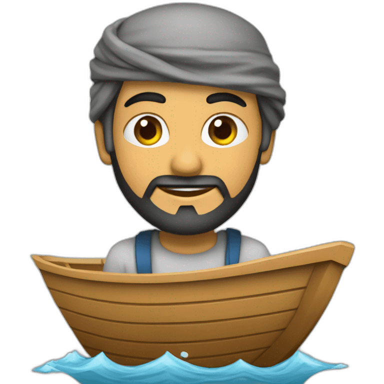 arabe sur un bateau emoji