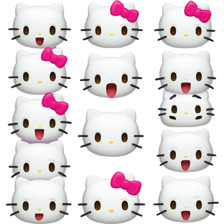 Hello kitty reactions  emoji