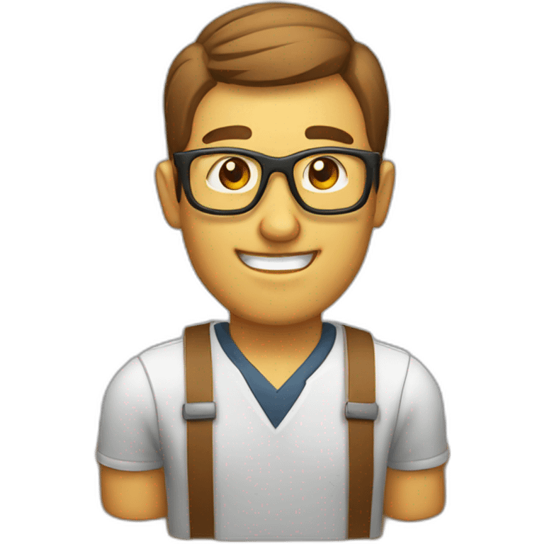 isometric woodworking teacher emoji