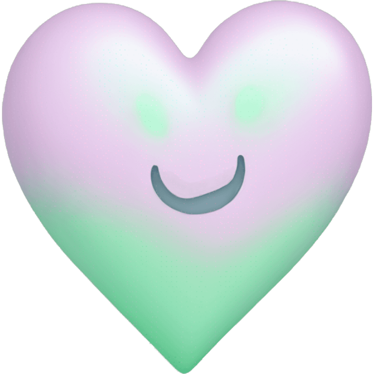 Pastel Green heart emoji