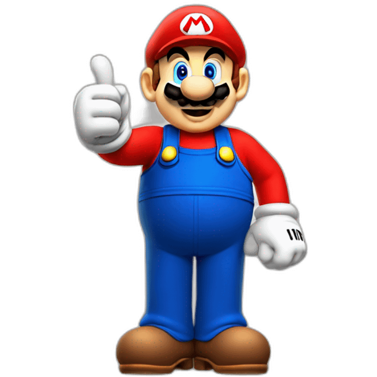 super mario thumbs up emoji