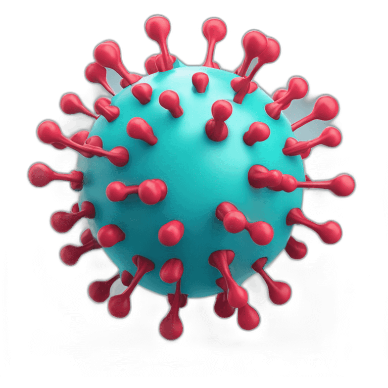 Coronavirus 3d structure emoji