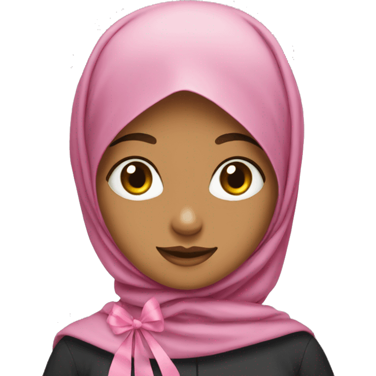 hijab girl with ribbon  emoji