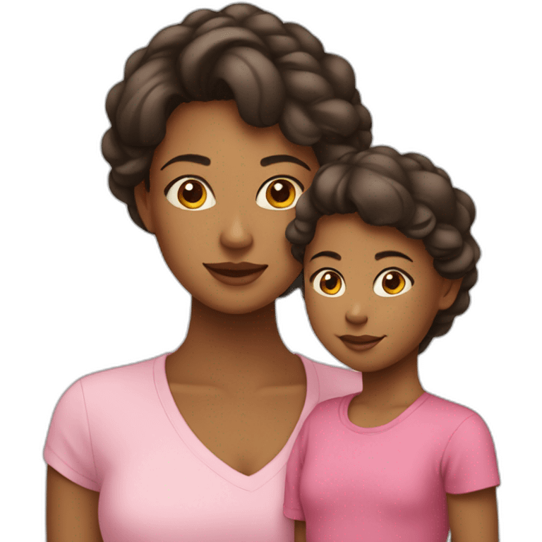 mother and little daughter emoji