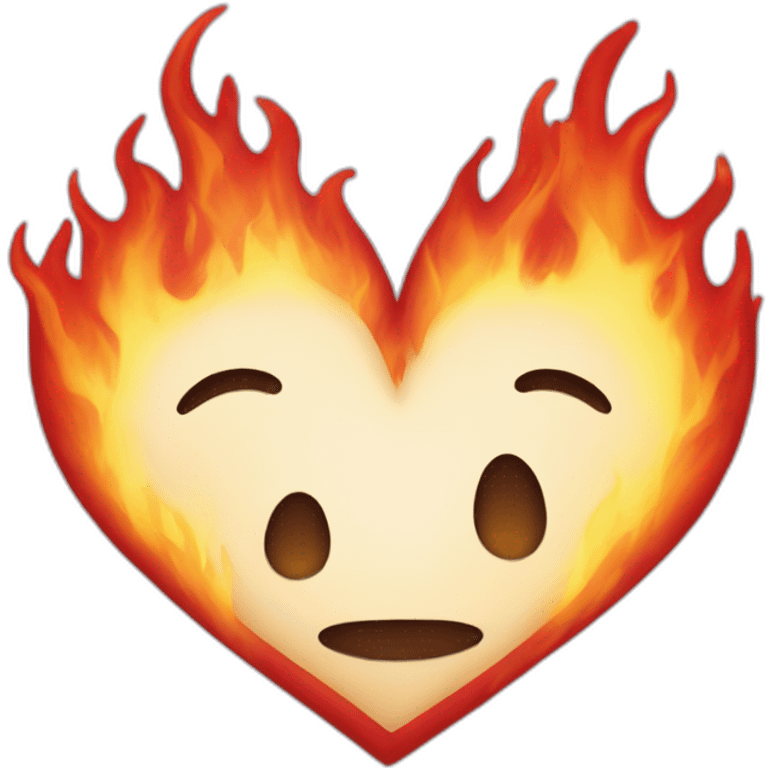 Heart in flames emoji