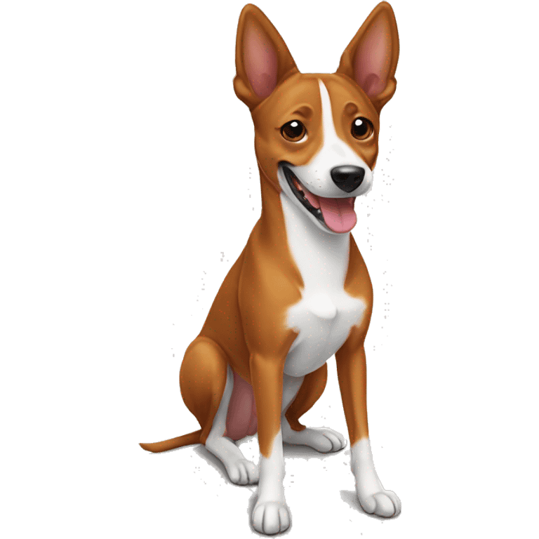 Basenji smiling emoji