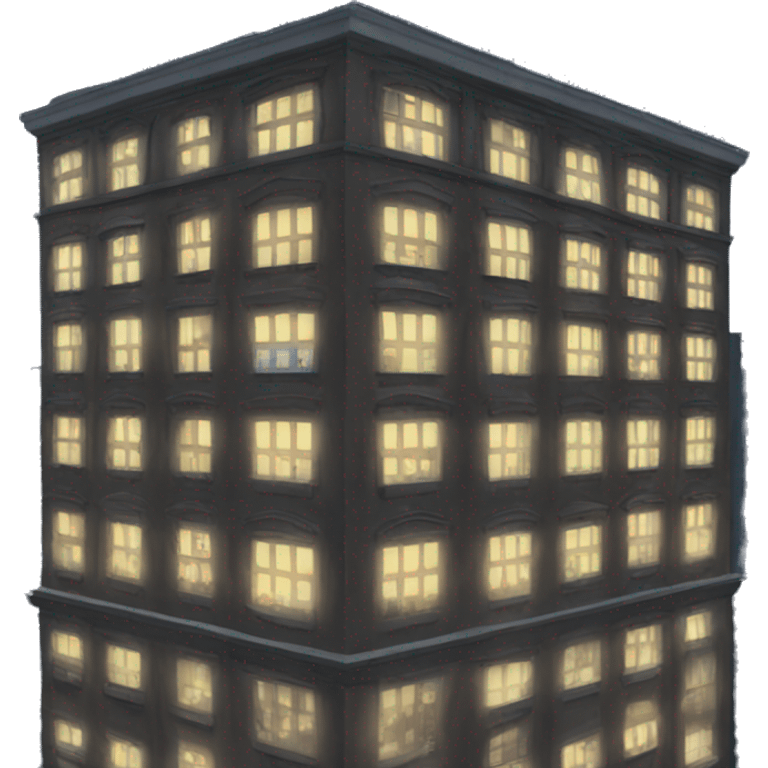 City building lights at night emoji