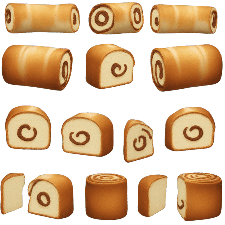 roll cake emoji