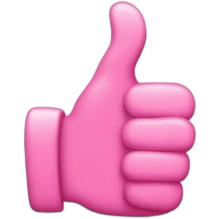 pink thumbs up emoji