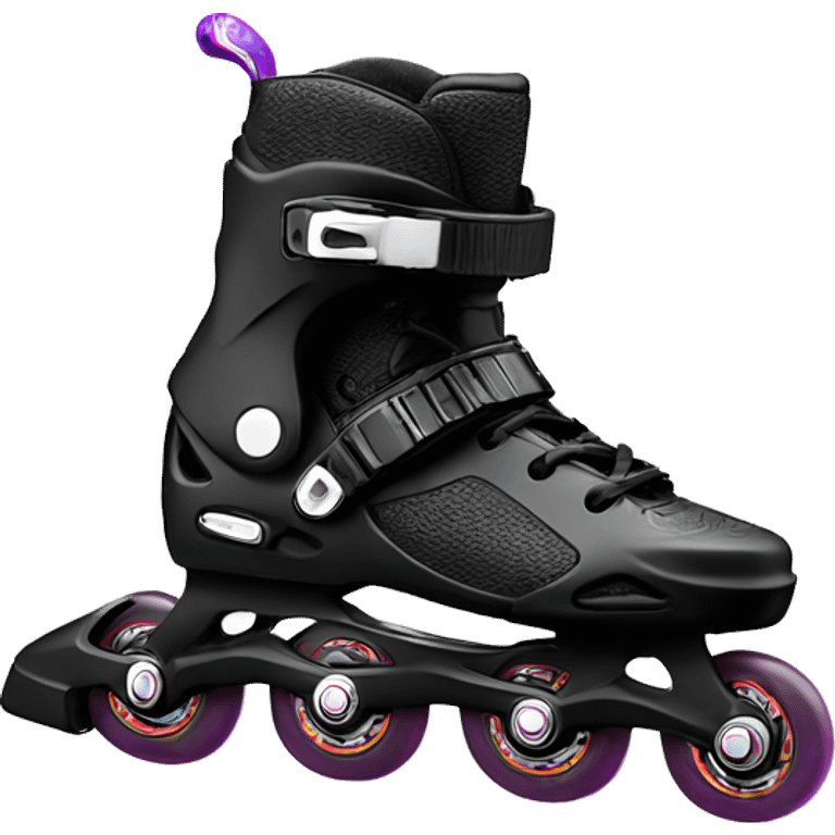 a black rollerblade inline skate, the model called "TWISTER XT" emoji