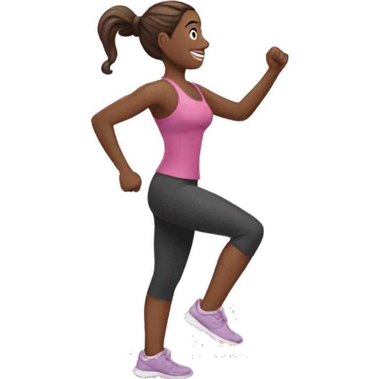 woman is exercising emoji