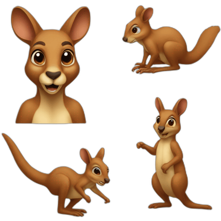 Kangaroo Vs Squirrel emoji