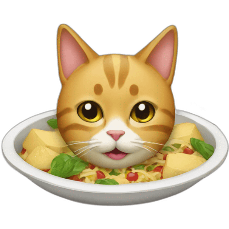 Cat foodie emoji